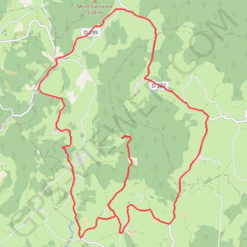 Montcharlon - Sanglier - le Niret GPS track, route, trail