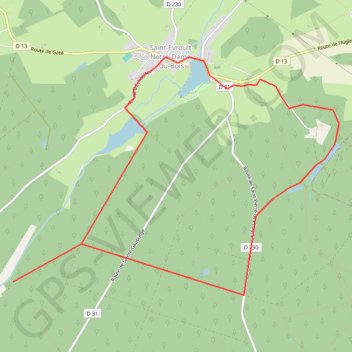 Bol d'oxygène - Saint-Evroult Notre-Dame du Bois GPS track, route, trail
