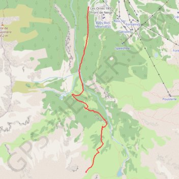Col de l'Âne GPS track, route, trail