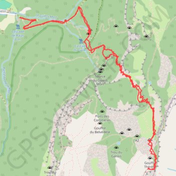 Rochers du Midi en Chartreuse GPS track, route, trail