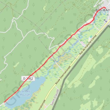 Le Vivier du lac - Bois-d'Amont GPS track, route, trail