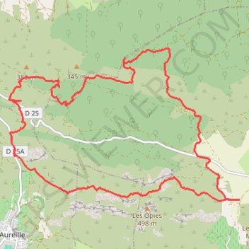 Entre Opies et Gros Calan GPS track, route, trail