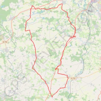 Parcours 7(95.25km) GPS track, route, trail