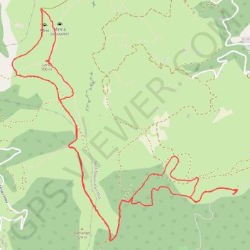 Le circuit de Larla depuis Pelosastrianeko Borda GPS track, route, trail
