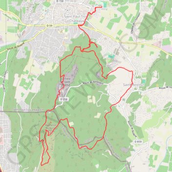 Marche trail truffieres GPS track, route, trail