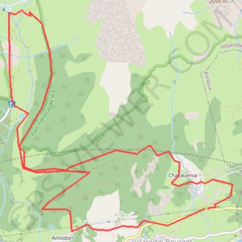 Aussois, Chatalamia - refuge de l'Orgère GPS track, route, trail