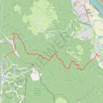 Mortier-Boeufs-Poyet-Thouviere-Diday GPS track, route, trail