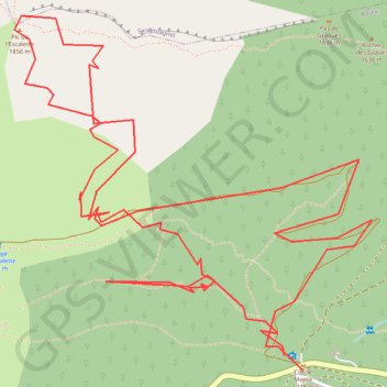 Pic de l'Escalette depuis le Col de Menté GPS track, route, trail