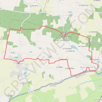 Crêtes et Rivière - La Chapelle-de-Brain GPS track, route, trail