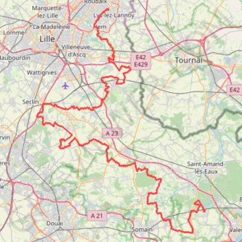 Wallers Roubaix GPS track, route, trail