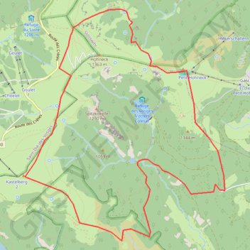 Autour du Hohneck GPS track, route, trail