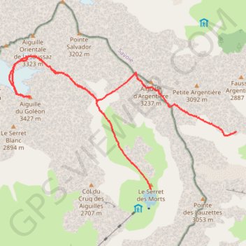 Aiguille du Goléon GPS track, route, trail