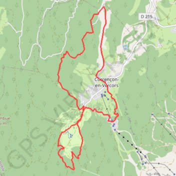 La Combe de fer GPS track, route, trail