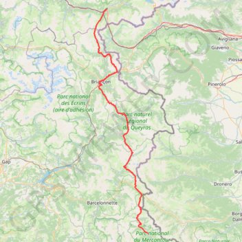 Maurienne - Haute Tinée GPS track, route, trail
