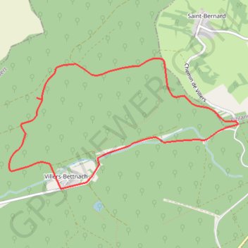 Randonnée du Haut Chemin - Le chêne des Moines - Villers-Bettnach GPS track, route, trail