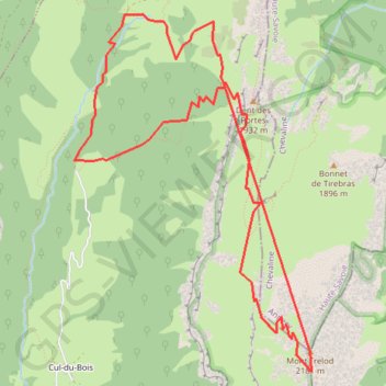 Bauges - Trélod GPS track, route, trail
