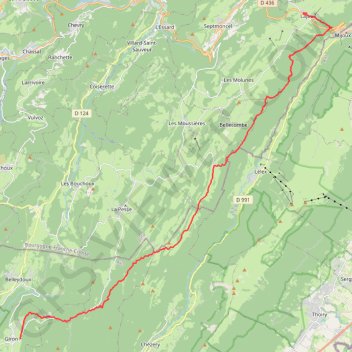 Giron à Lajoux GPS track, route, trail
