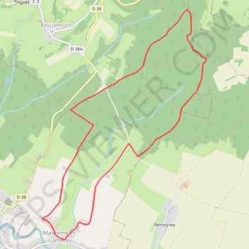 Circuit de la Madonne et Lamerey GPS track, route, trail