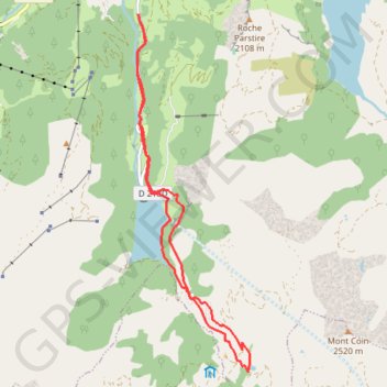 Le Bersend, Lacs de Saint-Guérin et des Fées GPS track, route, trail