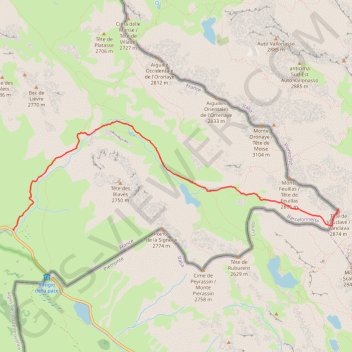 Tête de Vauclave GPS track, route, trail