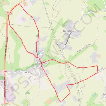 Circuit de Branmaze - Manéglise GPS track, route, trail