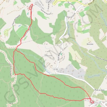 De Murs à Joucas GPS track, route, trail
