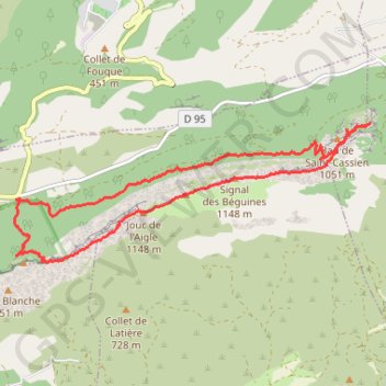 LA SAINTE BAUME "Le Paradis" GPS track, route, trail