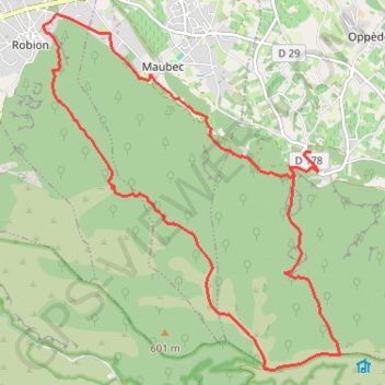 Le Vallon de Combrès GPS track, route, trail