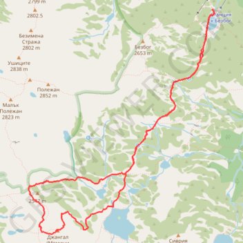 Dzangal GPS track, route, trail