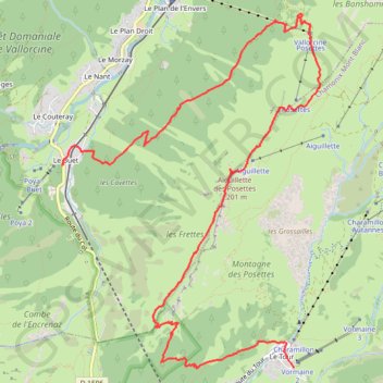 Aiguillette des Posettes GPS track, route, trail