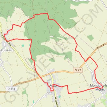 Circuit des trois Monts GPS track, route, trail