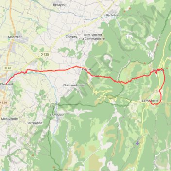 Chemin de la Sainte Baume, 4ème tronçon GPS track, route, trail