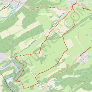 Filot (Hamoir) - Province de Liège - Belgique GPS track, route, trail