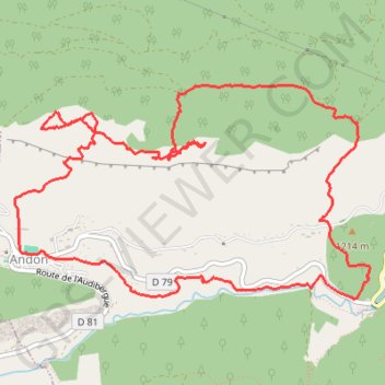 Andon - Les Crêtes GPS track, route, trail