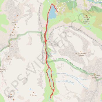Cirque d'Estaubé GPS track, route, trail