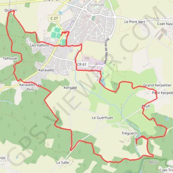 Boucle Sulniac GPS track, route, trail