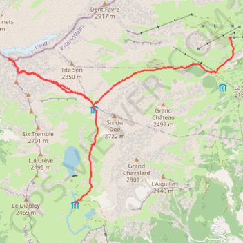 Dent de Morcles GPS track, route, trail