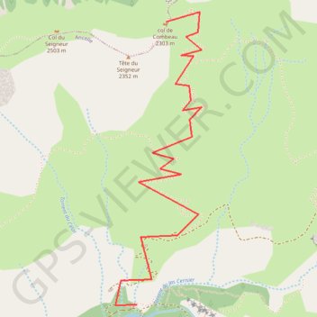 Col de Combeau GPS track, route, trail