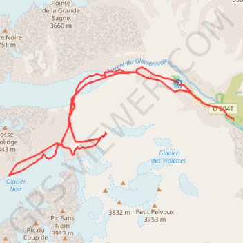 Breche momie GPS track, route, trail
