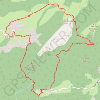2023 05 26 - circuit du Grand Palier depuis Lieuche par Thièry GPS track, route, trail