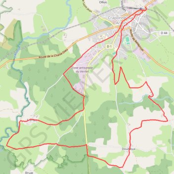 Pays de Craponne - Craponne GPS track, route, trail