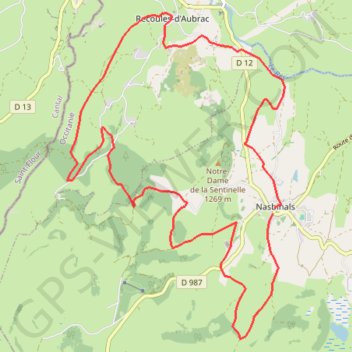 Grande Traversée de l'Aubrac - Nasbinals GPS track, route, trail