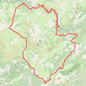 Tour du Larzac Méridional (Hérault-Gard) GPS track, route, trail
