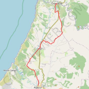 Rota Vicentina - Chemin historique - Étape 7 GPS track, route, trail