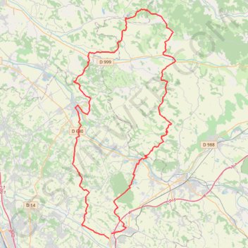 Entre Tarns et Garonne GPS track, route, trail