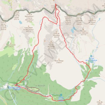 Guilié GPS track, route, trail