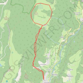 Engins plateau de Sornin GPS track, route, trail