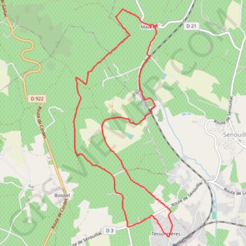Tesso - Mauriac GPS track, route, trail