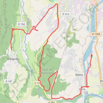 Arbignieu - Virignin GPS track, route, trail