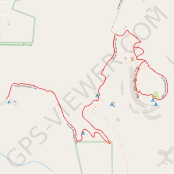 Yonah Mountain Loop GPS track, route, trail